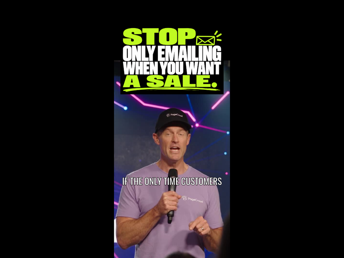 Stop Only Emailing When You Want a Sale