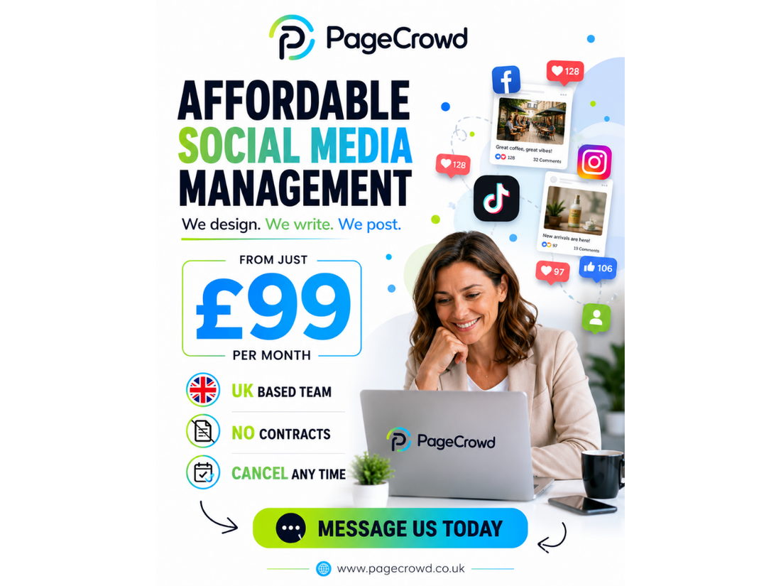 Affordable Social Media Management from Just £99 Per Month