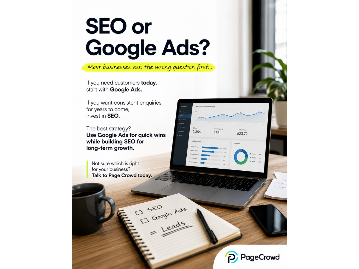 SEO vs Google Ads: Which Should Your Business Invest In First?