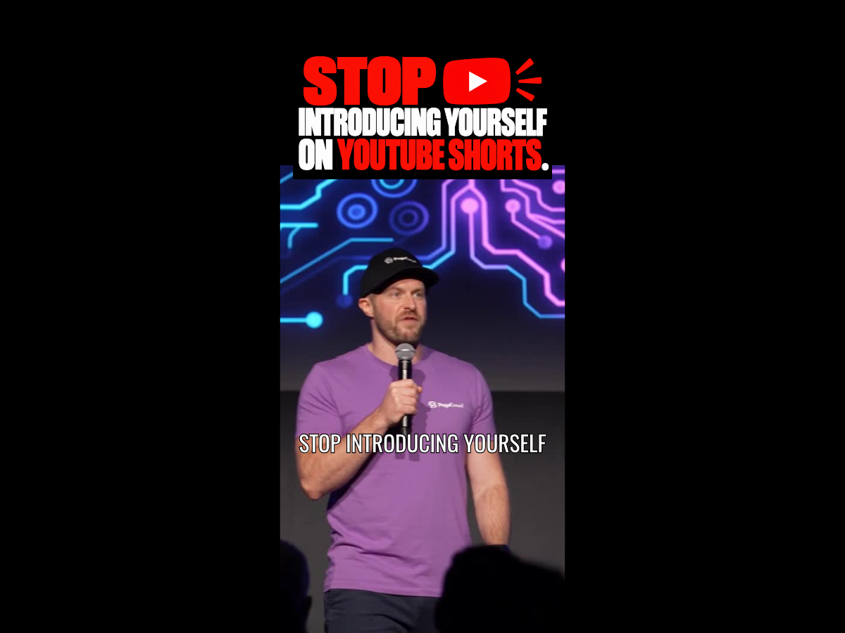 🎥 Stop Introducing Yourself at the Start of Every YouTube Short