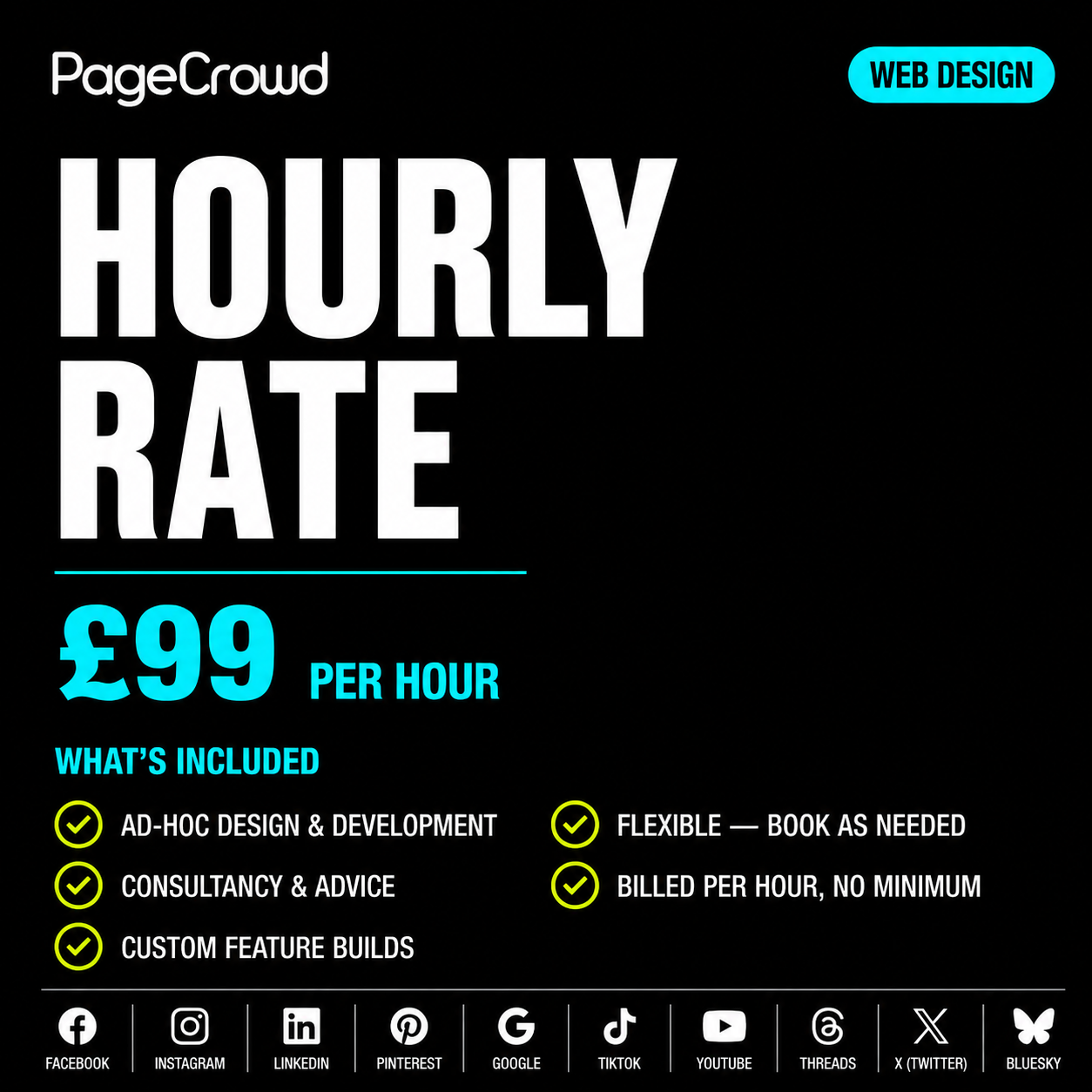 Web Design & Development – Hourly Rate