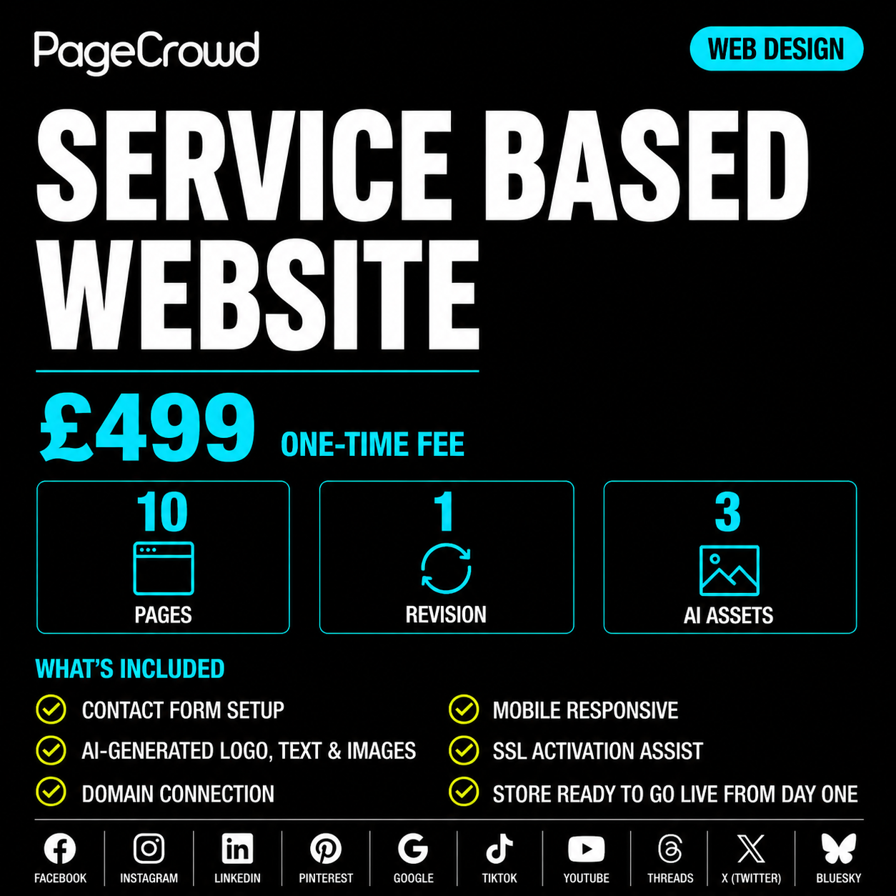 Service Based Website (One Time Fee)