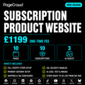 Subscription Product Website (One Time Fee)