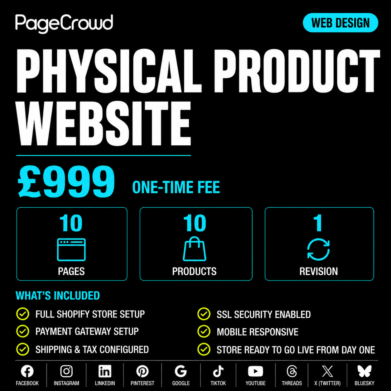 Physical Product Website (One Time Fee)